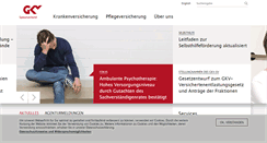 Desktop Screenshot of gkv-spitzenverband.de