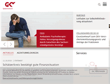 Tablet Screenshot of gkv-spitzenverband.de